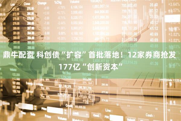 鼎牛配资 科创债“扩容”首批落地！12家券商抢发 177亿“创新资本”